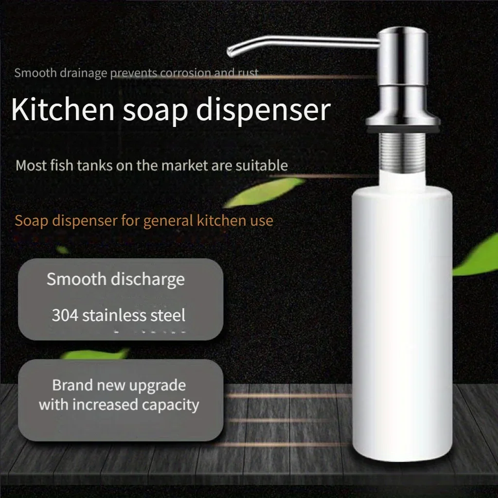 304 stainless steel soap puller Extended kitchen sink dispenser Dish bottle extension tube