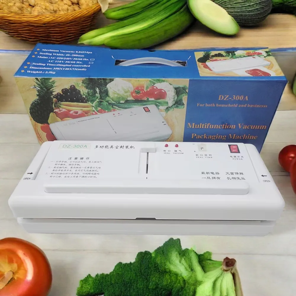

DZ-300A Dry Wet Dual-Use Multifunction Vacuum Sealing Machine Household Packer 110V or 220V Service Equipment