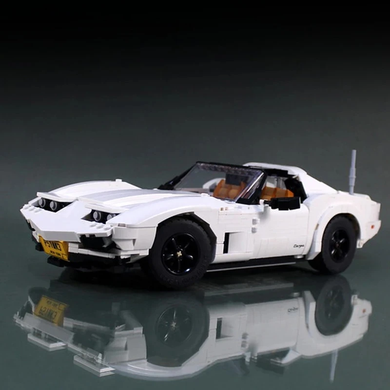 1254pcs MOC 95636 Retro Corvettee C3 Super กีฬารถรุ่น Compatible 10295 Building Block อิฐ DIY ของเล่น Chrismas ของขวัญเด็ก