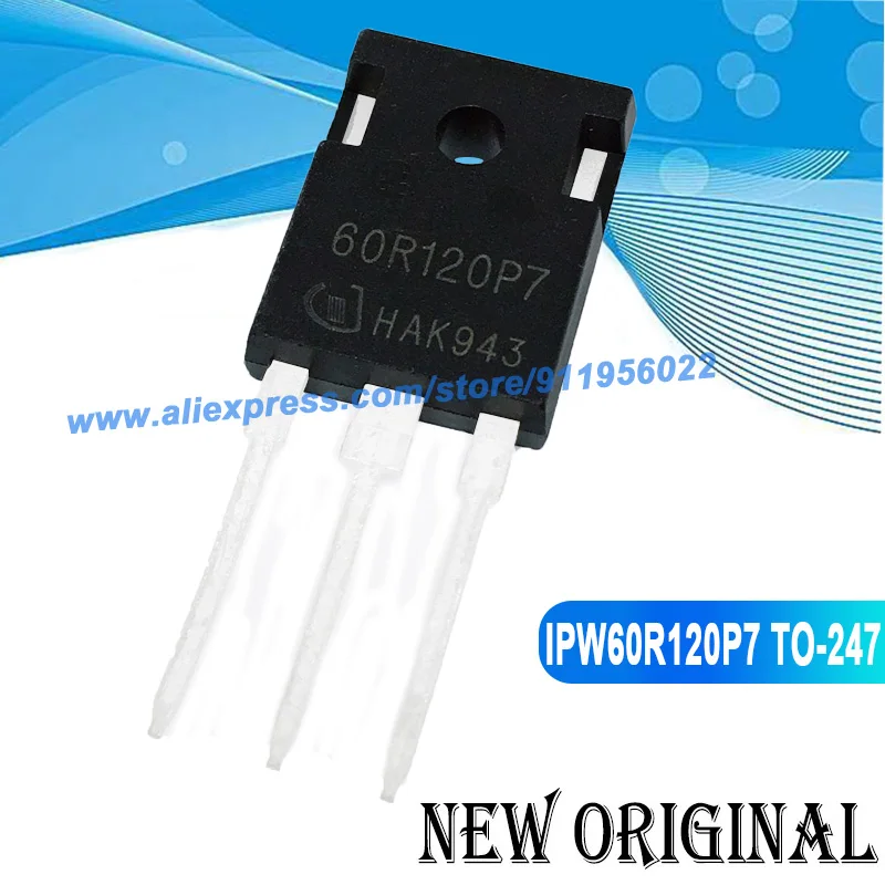 (5 Pieces) 60R060P7 IPW60R060P7 TO-247 600V 48A / 60R120P7 IPW60R120P7 650V78A / IPW65R150CFDA 65F6150A 650V 72A TO-247