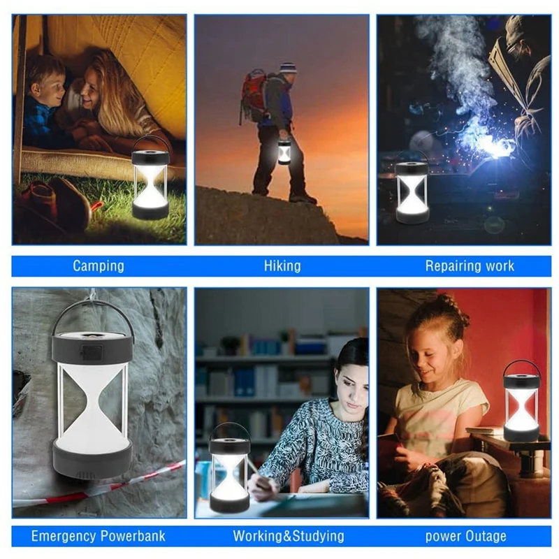 Promotion! LED Camping Lantern USB Rechargeable Camping Lamp Outdoor Emergency Lights Tent Light For Home Travel Camping