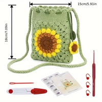 Crochet Kit-Bag Crochet Kit for Beginners Crochet Starters Craft Kniting Kits for Adults with Step-by-Step Video Tutorials