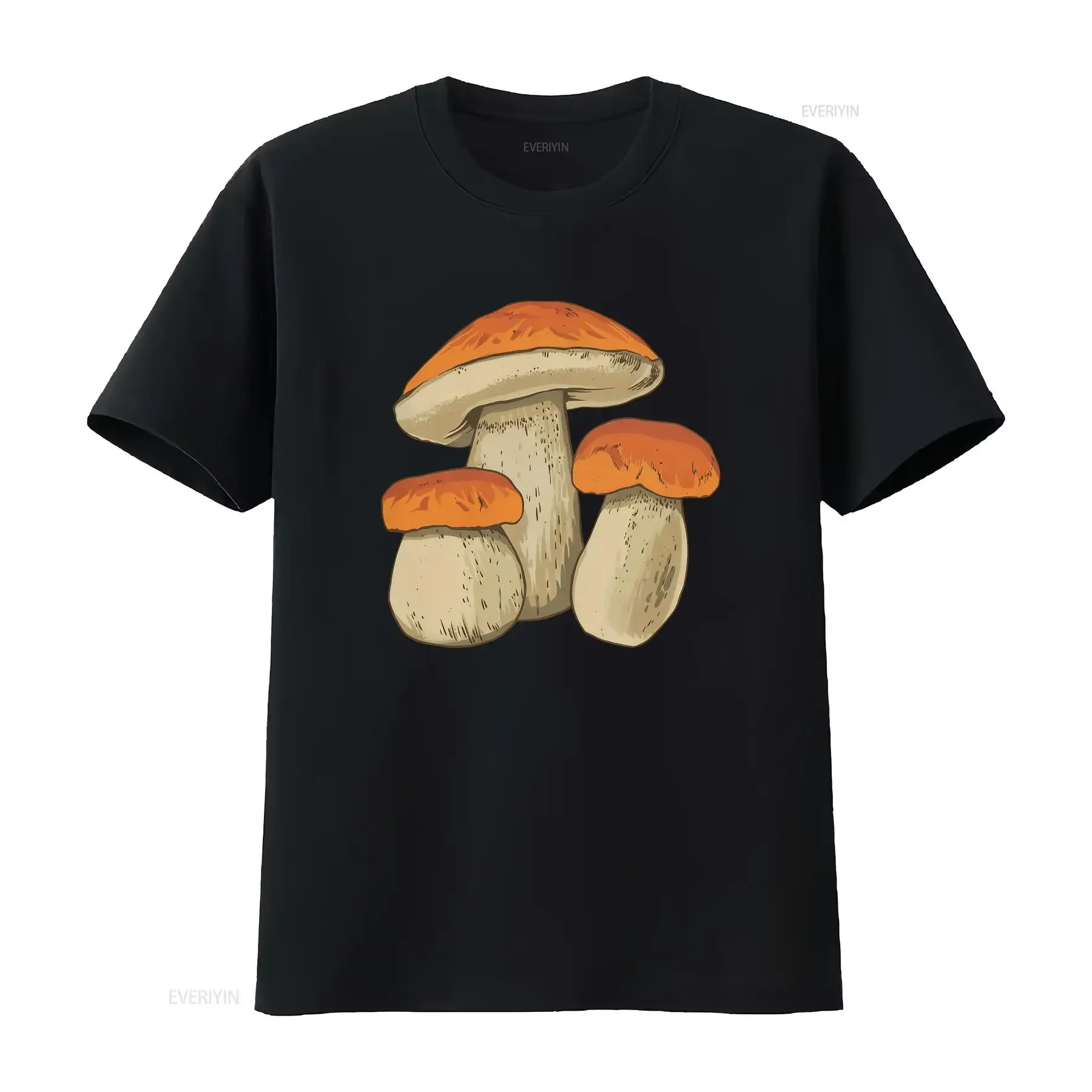 T Shirt Mushroom Collector Mushrooms Porcini Finder s Premium vintage Washed Comfortable Stylish Breathable Casual Stretched