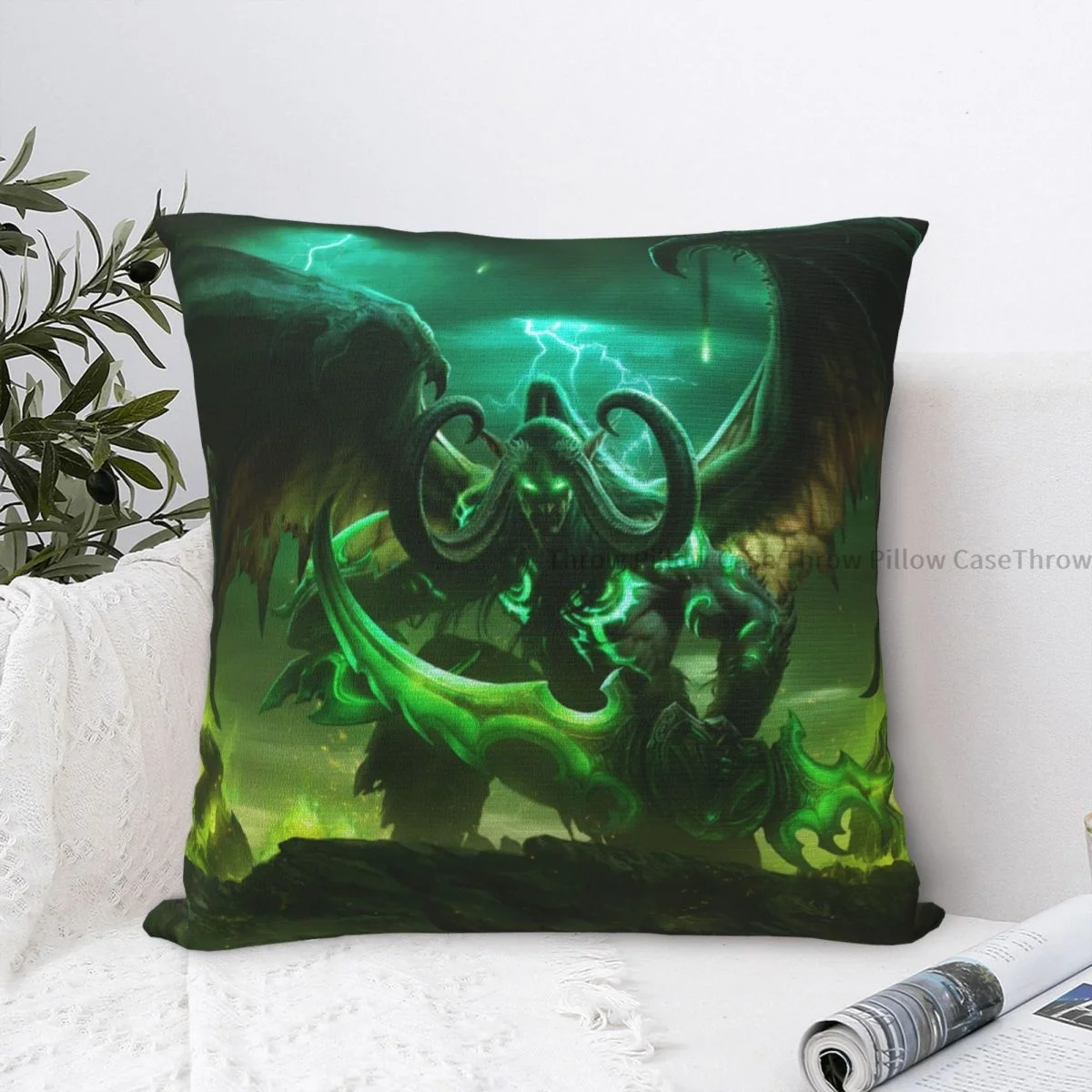 

World Of Warcraft Cojines Throw Pillow Case Cushion Covers Home Sofa Chair Decorative Backpack