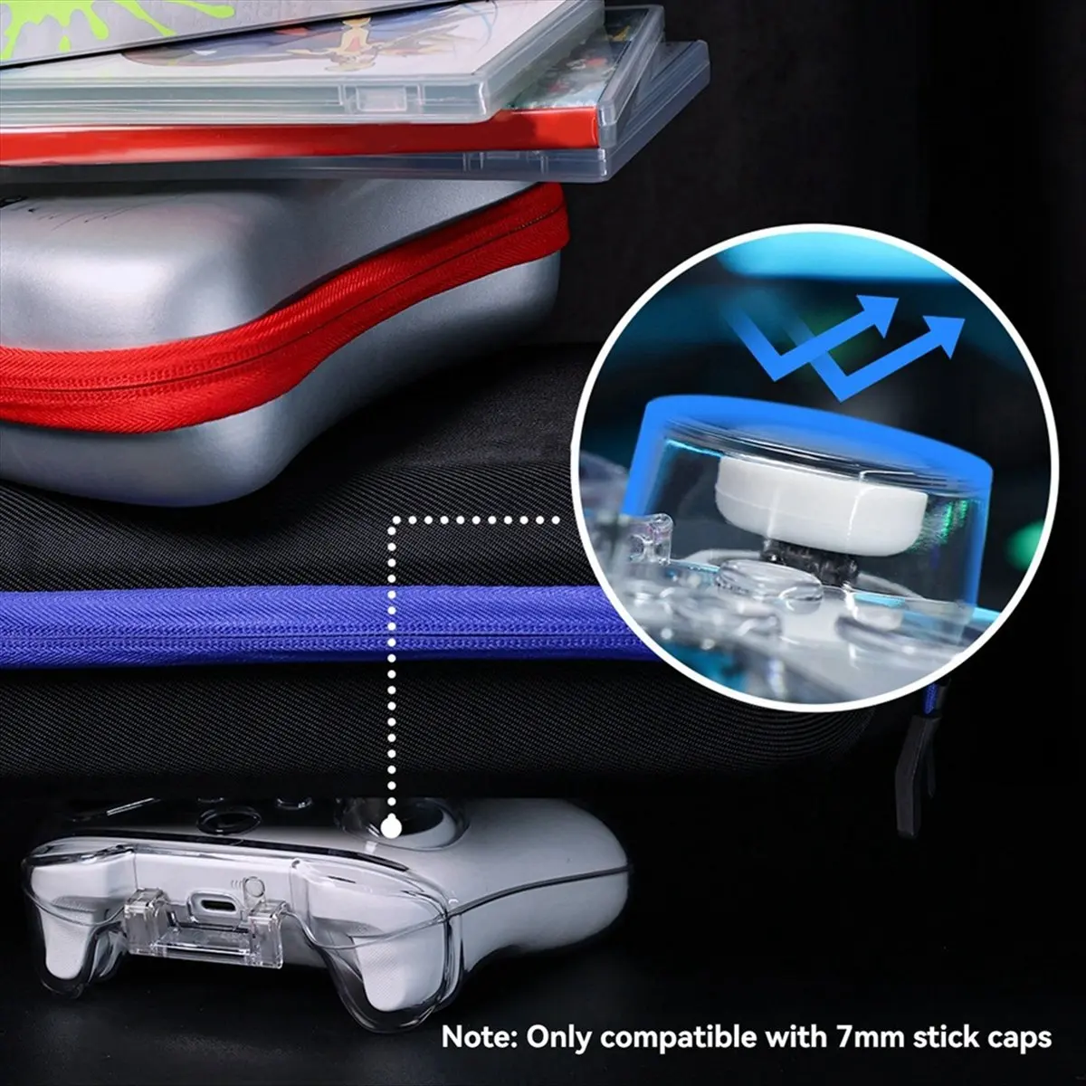 HAPPYDAY~ Transparent Magnetic Protective Case for Series Controller Anti-Fall Storage Box Easy Access to Buttons