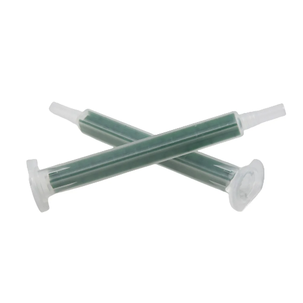 

Plastic AB Mixed Tube Green Glue Resin Static Mouth Mixing With 16 Nozzles F6-16 83mm 50pcs/set Hot Useful New