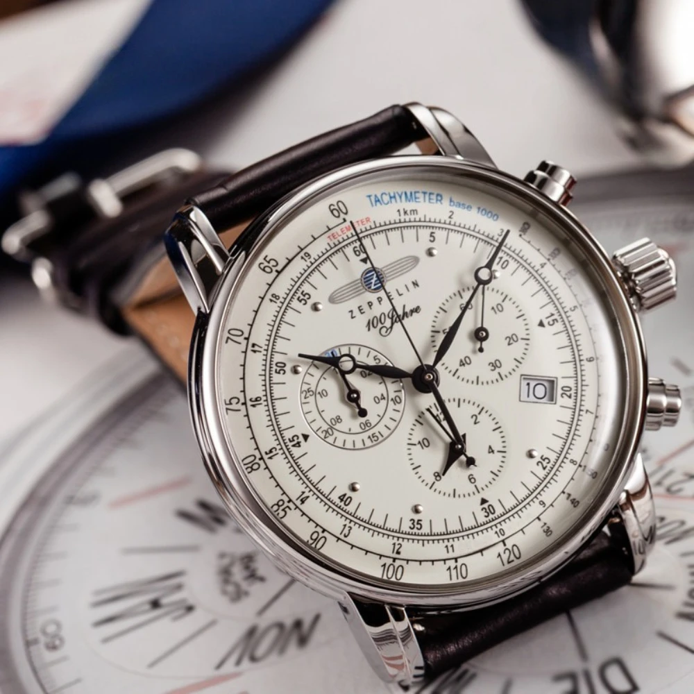

Fashion Zeppelin Airship Automatic Date Gift Commemorative Version Men's Retro Business Leisure Men's Watch