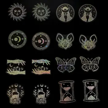 100 listů barevných laserových samolepek Magic World PET samolepky na lahve s vodou, estetické, Magic Memoirs Series, příručka, dekorace pro kutily 12 nejlepší prodej Samolepka na nehty s motivem Harryho Pottera - №4