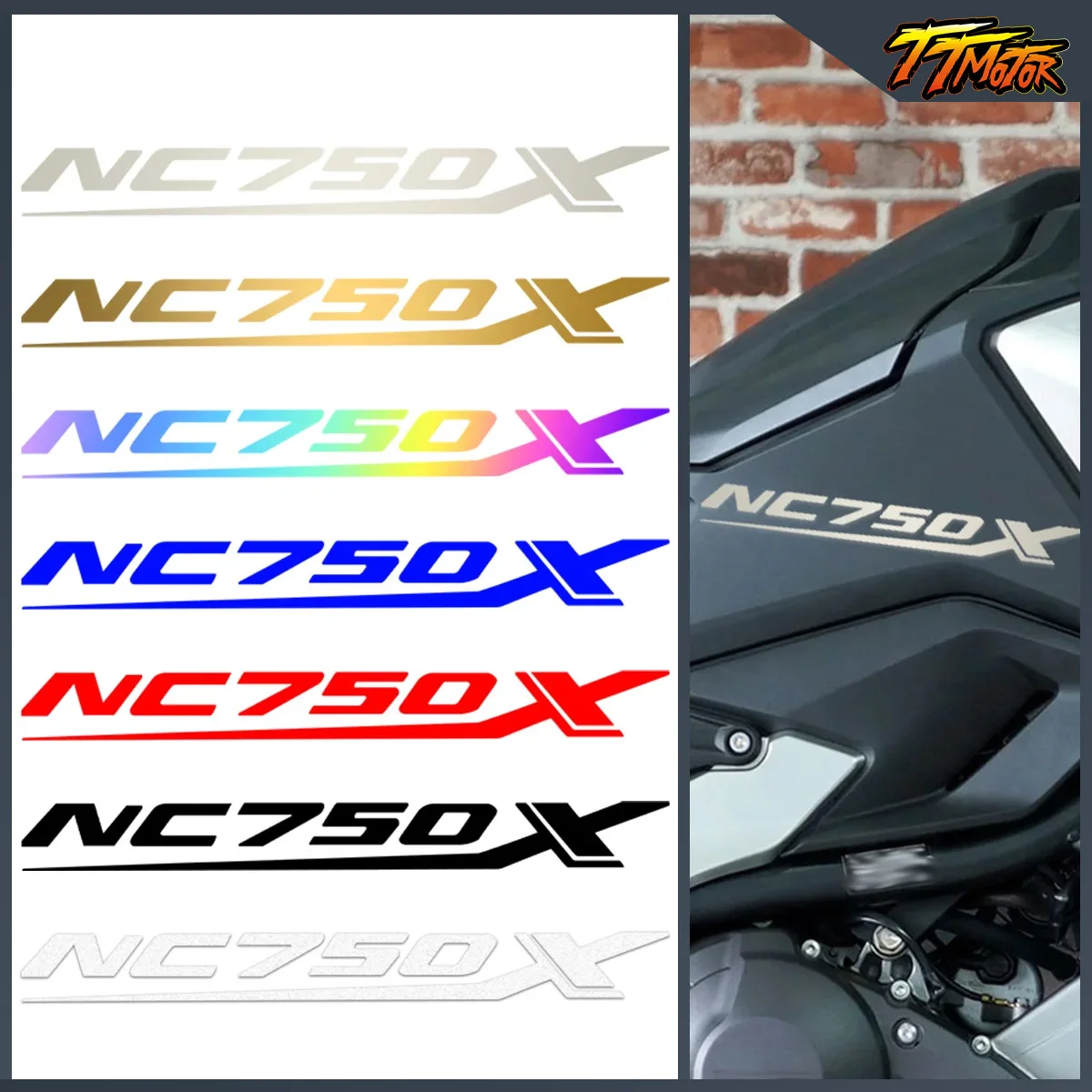 

Для NC750X NC 750X750 X аксессуары для мотоциклов, наклейки, виниловый светоотражающий логотип, эмблема, наклейки на тело мотоцикла, наклейки