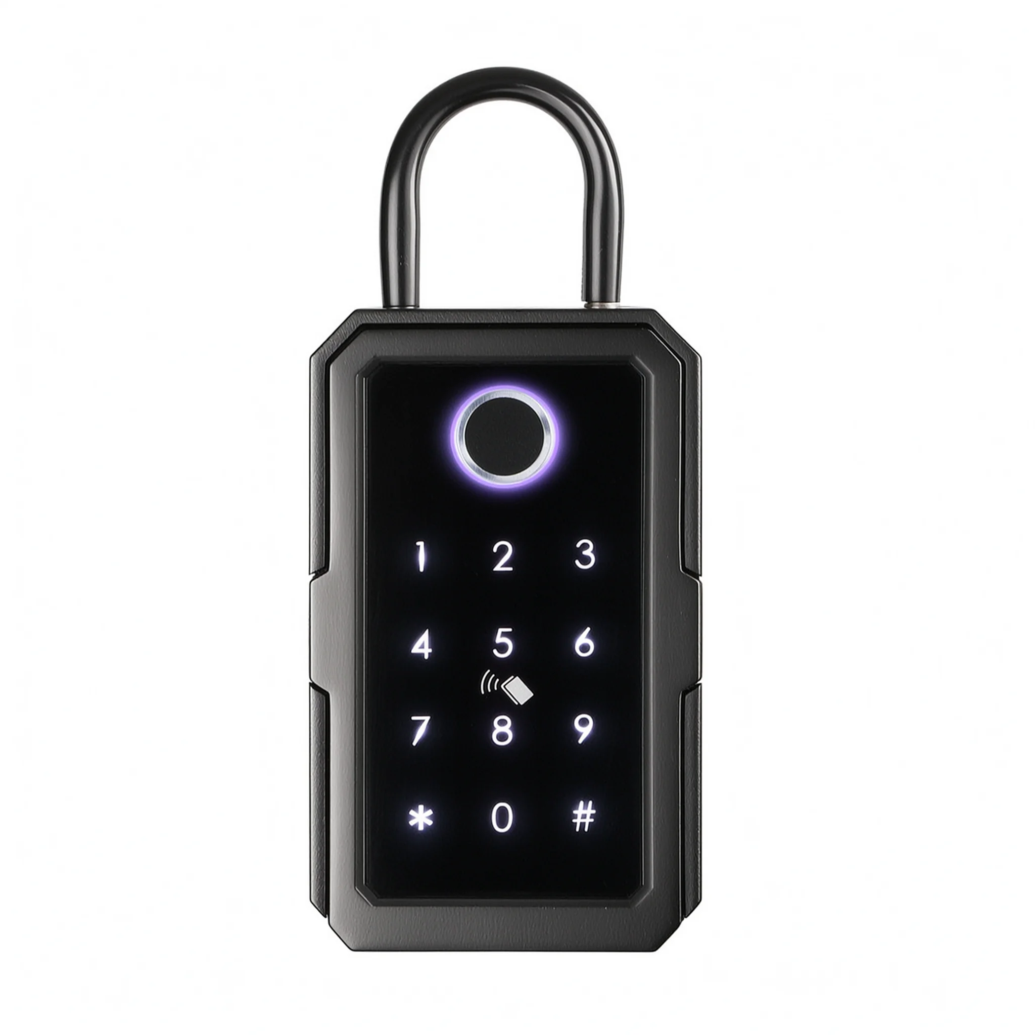 Wall Mounted Key Safe Smart Fingerprint Key Box Bluetooth Password Storage Box Apartment Holder