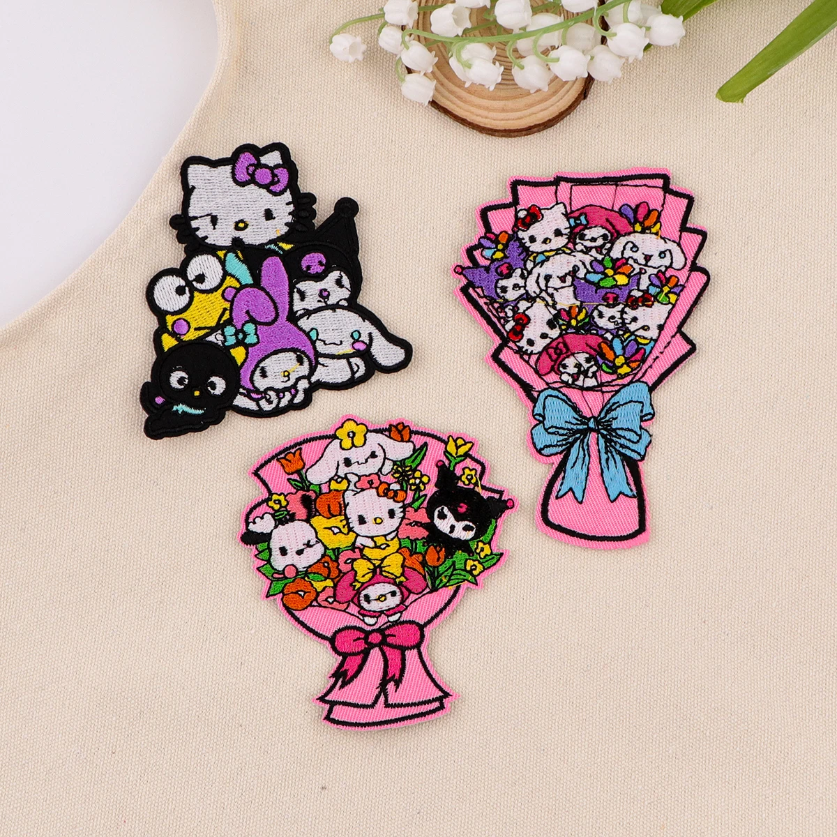 Lovely Anime Patch Embroidered Patches On Clothes Iron On Patches For Clothing DIY Patch Jackets Sew Stickers Gifts for Friends