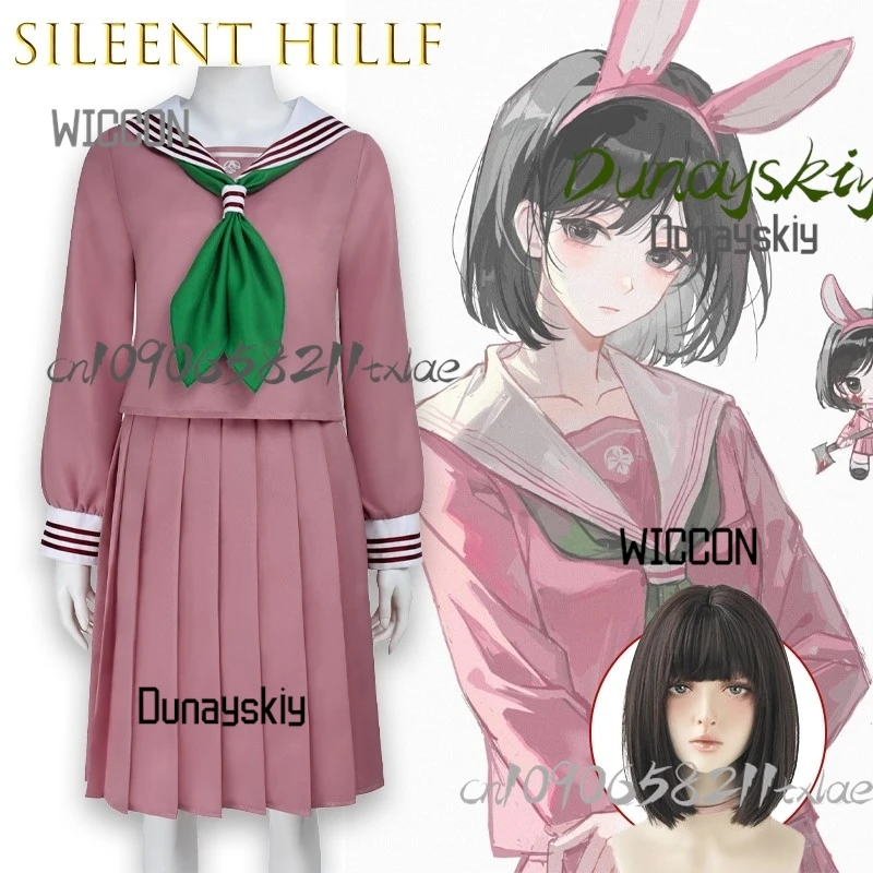 

F Midori Косплей Костюм Розовое платье JK Аниме Игровой персонаж Наряд Школьная форма Игра Ролевая игра Хэллоуин Вечеринка ﻿