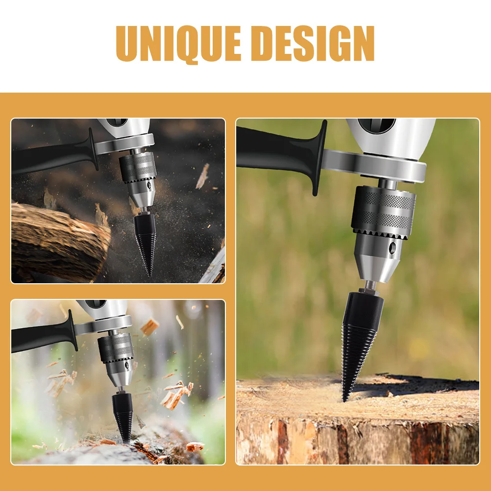 5 قطعة لقمة ثقب الحطب الخشب الفاصل دائم سجل تقسيم بت مجموعة عالية الكربون الصلب الخشب الفاصل مثقاب الخشب