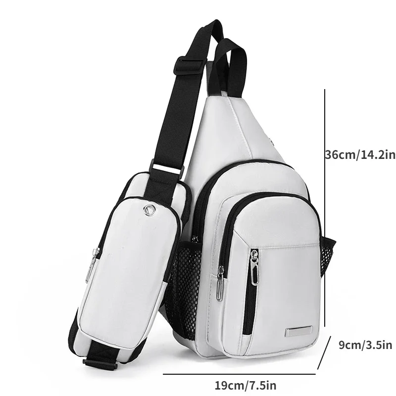 2024 New Fashion Trend Casual Men\'s Chest Bag Crossbody bike Bag Waterproof Mobile Phone Bag for Outdoor activities