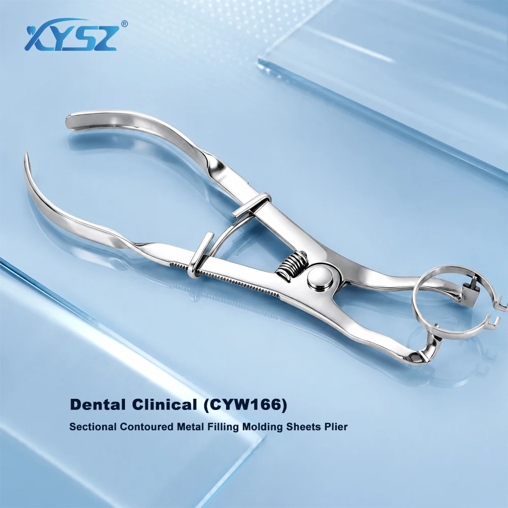 

XYSZ Dental Stainless Steel Sectional Matrix Plier Metal Matrics Band Forceps Resin Clamping Ring Clip Dentistry Tools
