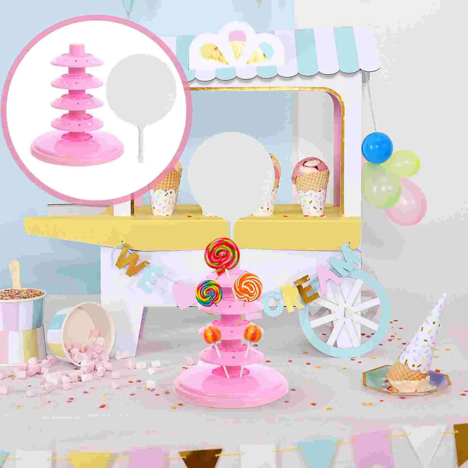 Lollipop Display Stand Convenient Holder Decorative Rack Tabletop Shelf Props Lollipops for Cake Store Pp