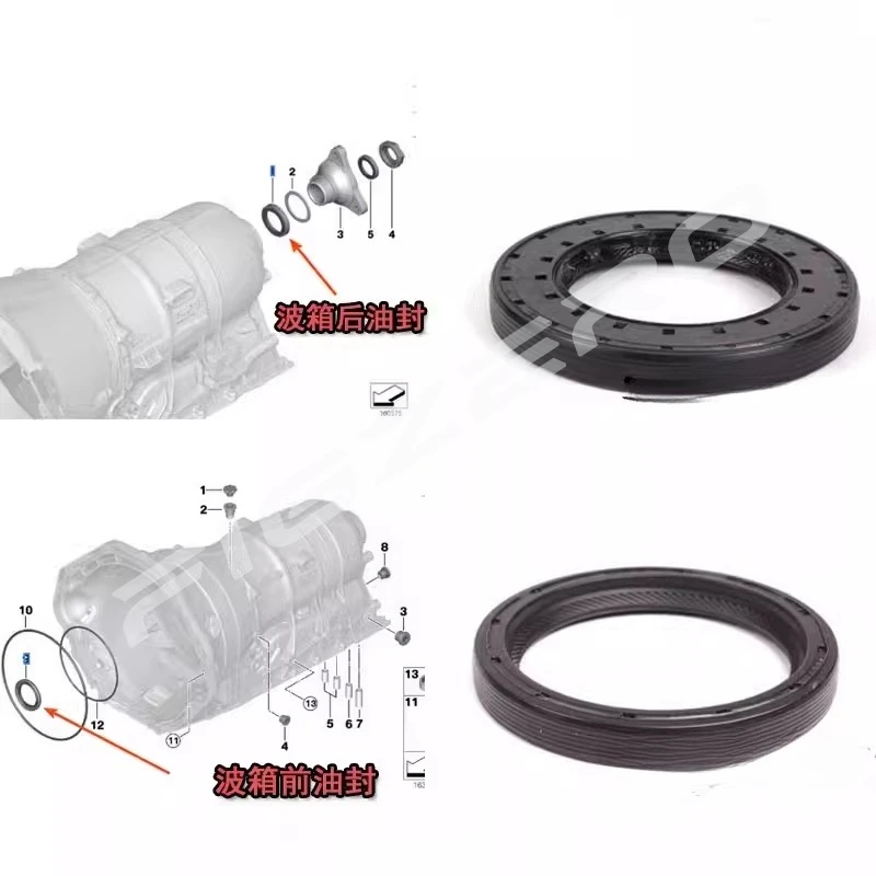 Transmission Front Rear Oil Seals Compatible Genuine for BMW 320 325 520 525 530 645 650 740 X1 Z4 - view 6