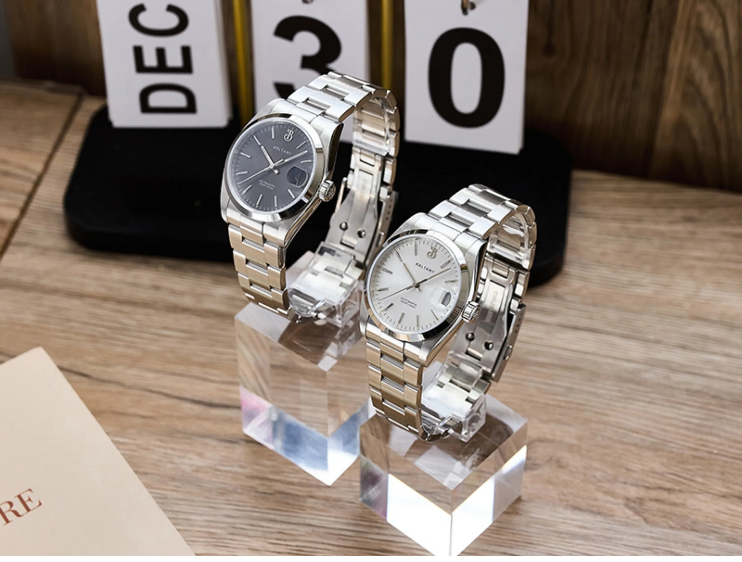 Baltany ساعة أوتوماتيكية للرجال 36 مللي متر ساعة يد ميكانيكية فقاعة الياقوت 10ATM مقاوم للماء C3 مضيئة NH35