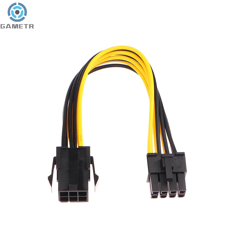 Adattatore alimentato adattatore da 6pin a 8pin, convertitore pci-e 6pin maschio a 8pin femmina per scheda Video GPU a 8pin