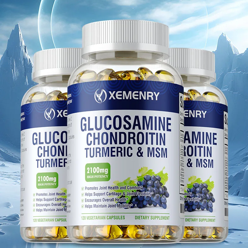 

Glucosamine Chondroitin - Joint Support Supplement, Prevents Inflammation, Relieves Pain, Improves Joint Mobility, Antioxidant