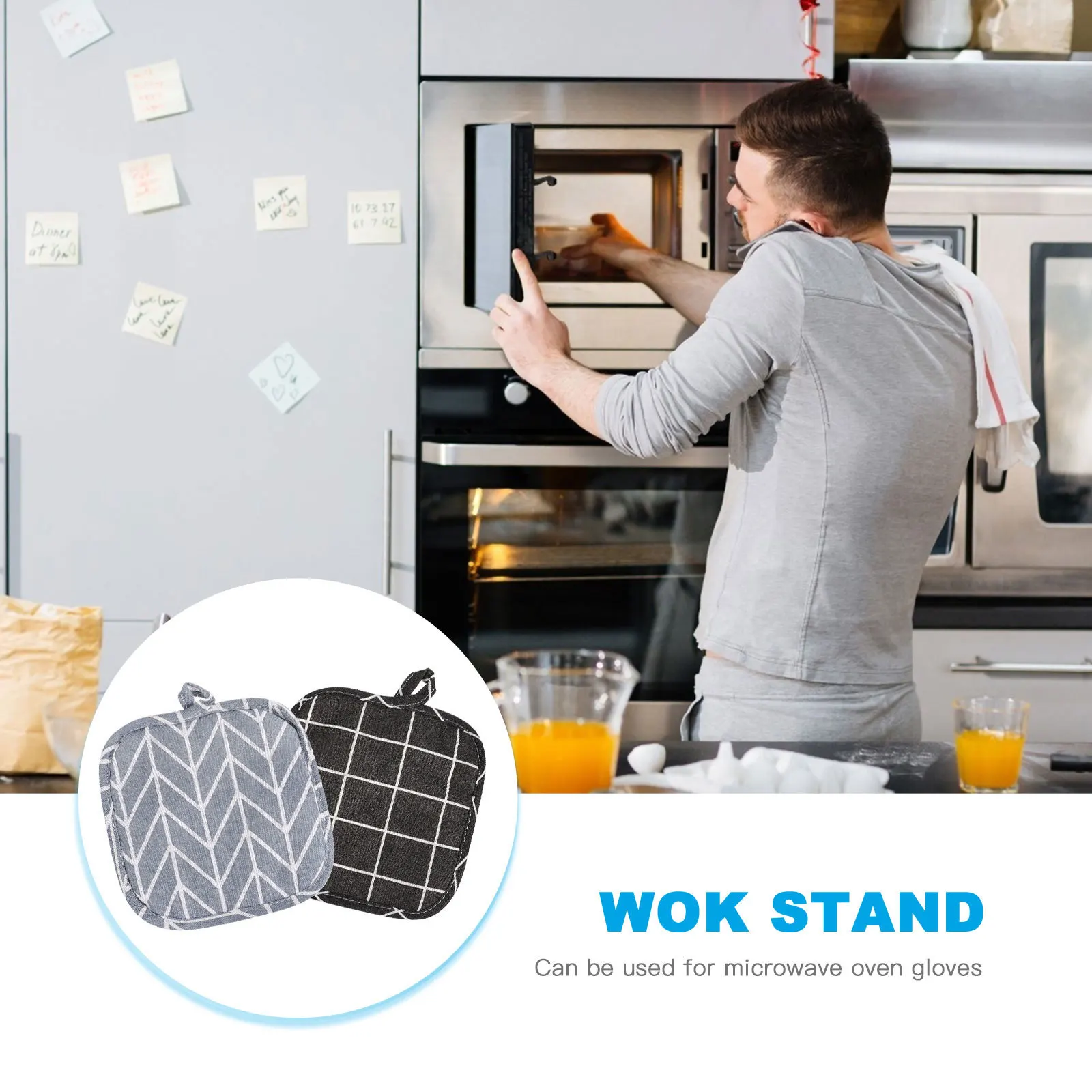 

4Pcs Heat Resistant Cotton Linen Table Placemat Pot Mat Heat Insulation Dinner Table Placemat Home Use Dinner Mat