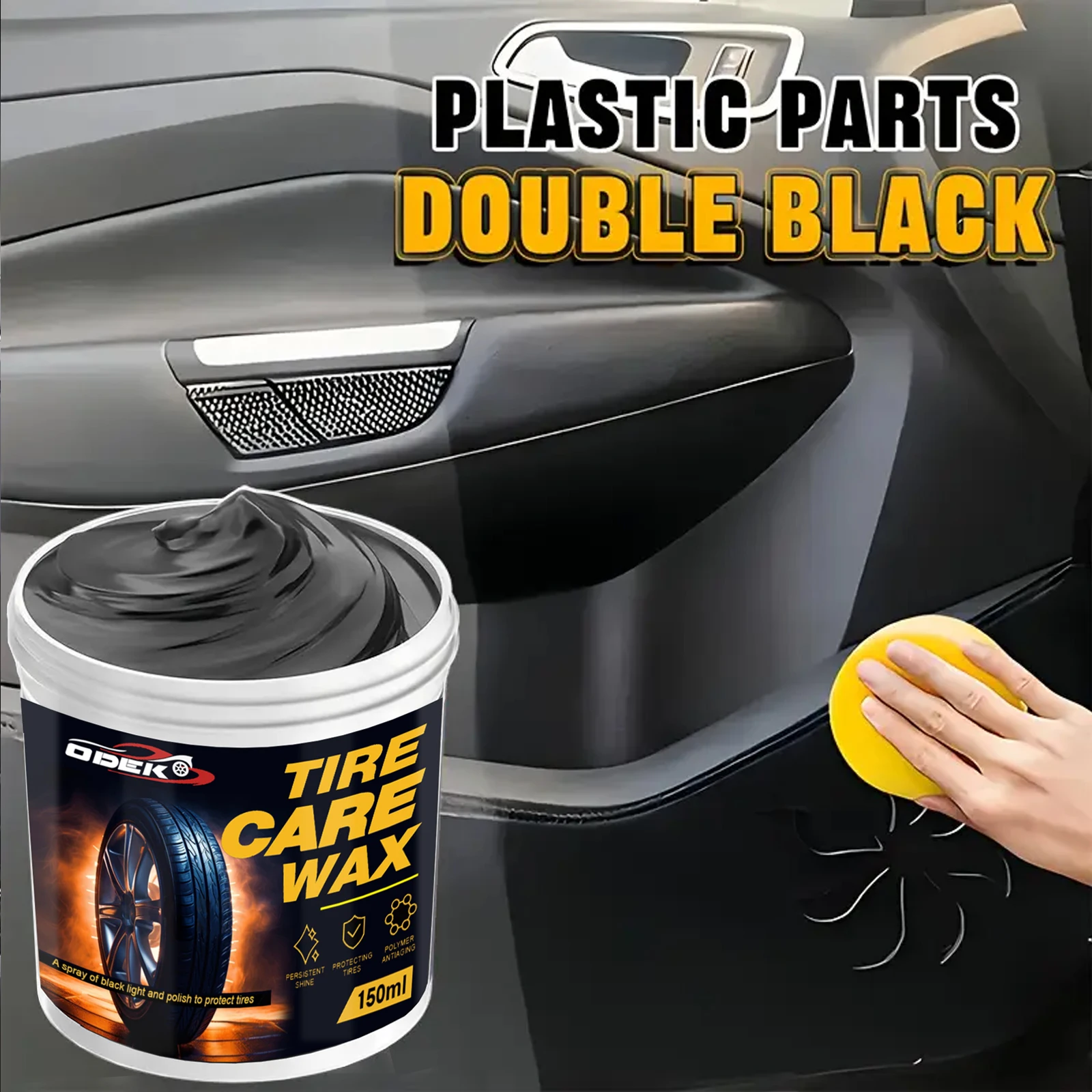 Ultimate Tire Shine Spray and Dressing – High Gloss Black Tire Polish with UV Protection, Long-Lasting Tire Coating for Cars