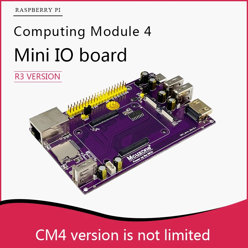 CM4 MINI IO Board (R3 version) Gigabit Ethernet USB HDMI  TF card slot Extension,suitable for all Raspberry Pi Compute Module 4