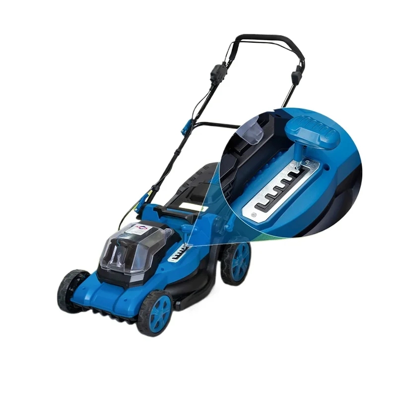 

Газонокосилка на тележке, легкая 14-дюймовая 2-колесная газонокосилка для домашнего использования