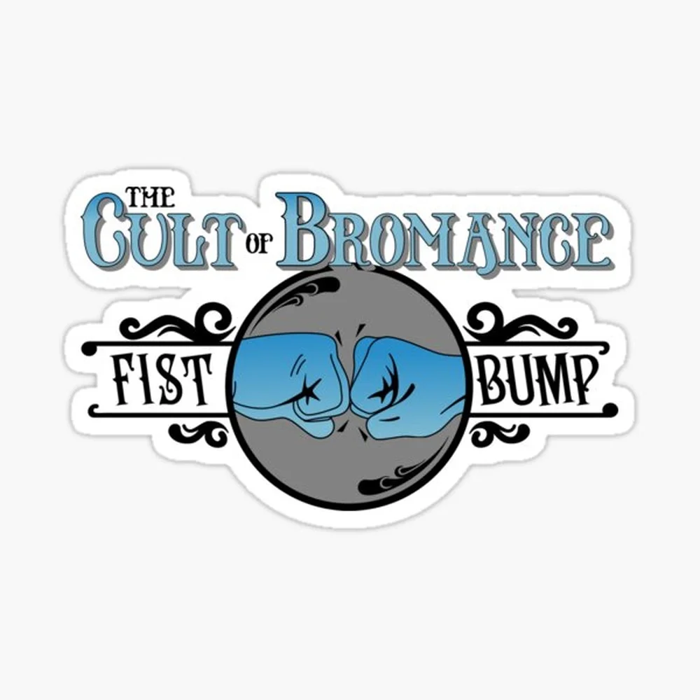 

The Cult of Bromance I Sticker for Laptop Decor Bedroom Car Cute Cartoon Art Fashionable Public Suitcase