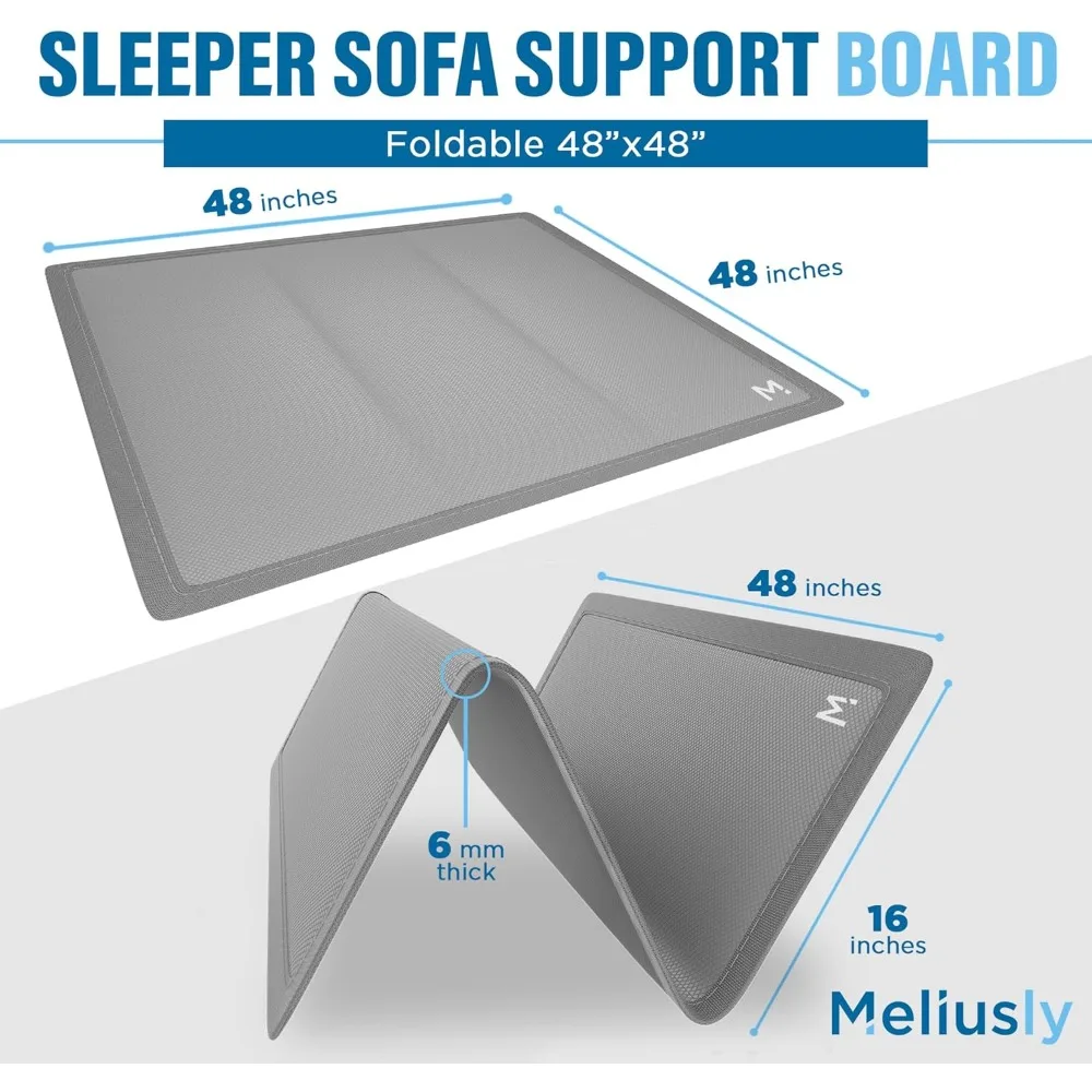 Sofa, Sleeper Sofas Support Board (48x48'' - Full Size) - Sleeper Sofas Support for Sofas Bed - Sleep Bar Shield, Sofa