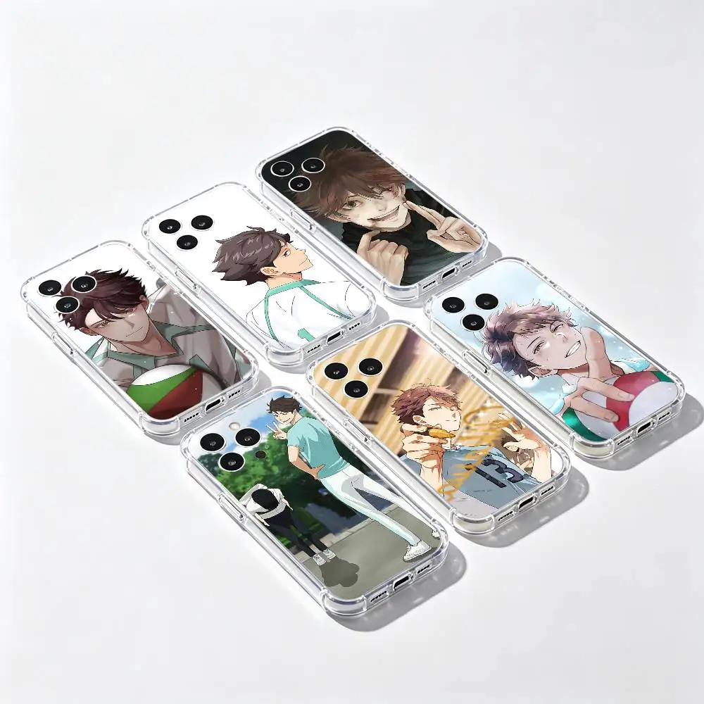 

Oikawa Tooru Phone Case Transparent IMD For IPhone 17 16 15 14 13 12 11 PRO MAX PLUS Mini Soft Cover