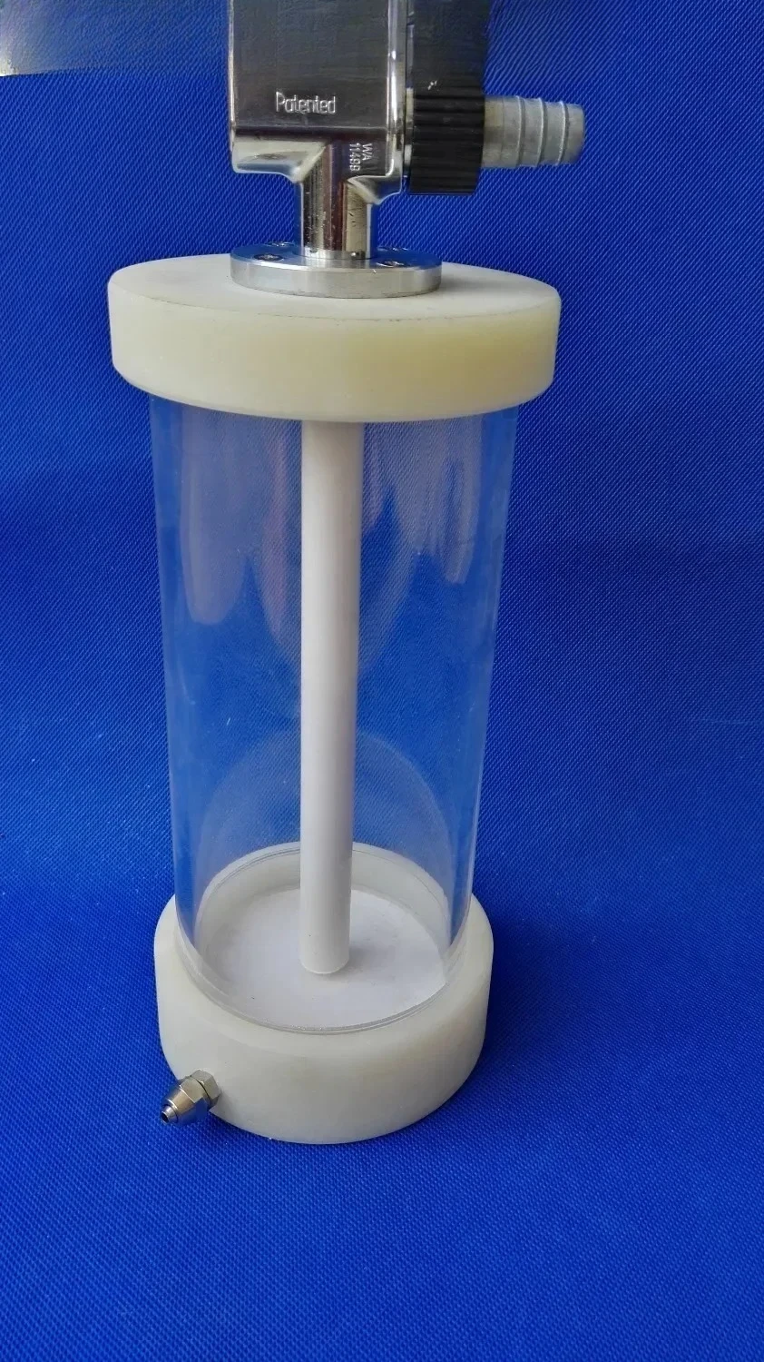 

Эксперимент бункера для электростатического порошкового покрытия Мини-маленькая бочка для порошка краски с инжектором и флюидированной кроватью