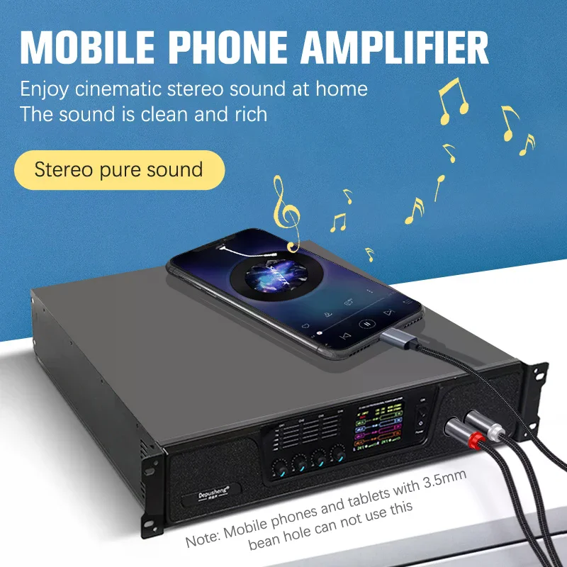 Picture 5: Type C To  Audio Cable 2  Aux Cord Converter USB C Audio Line For Mobile Phone Speaker Amplifier Audio Power