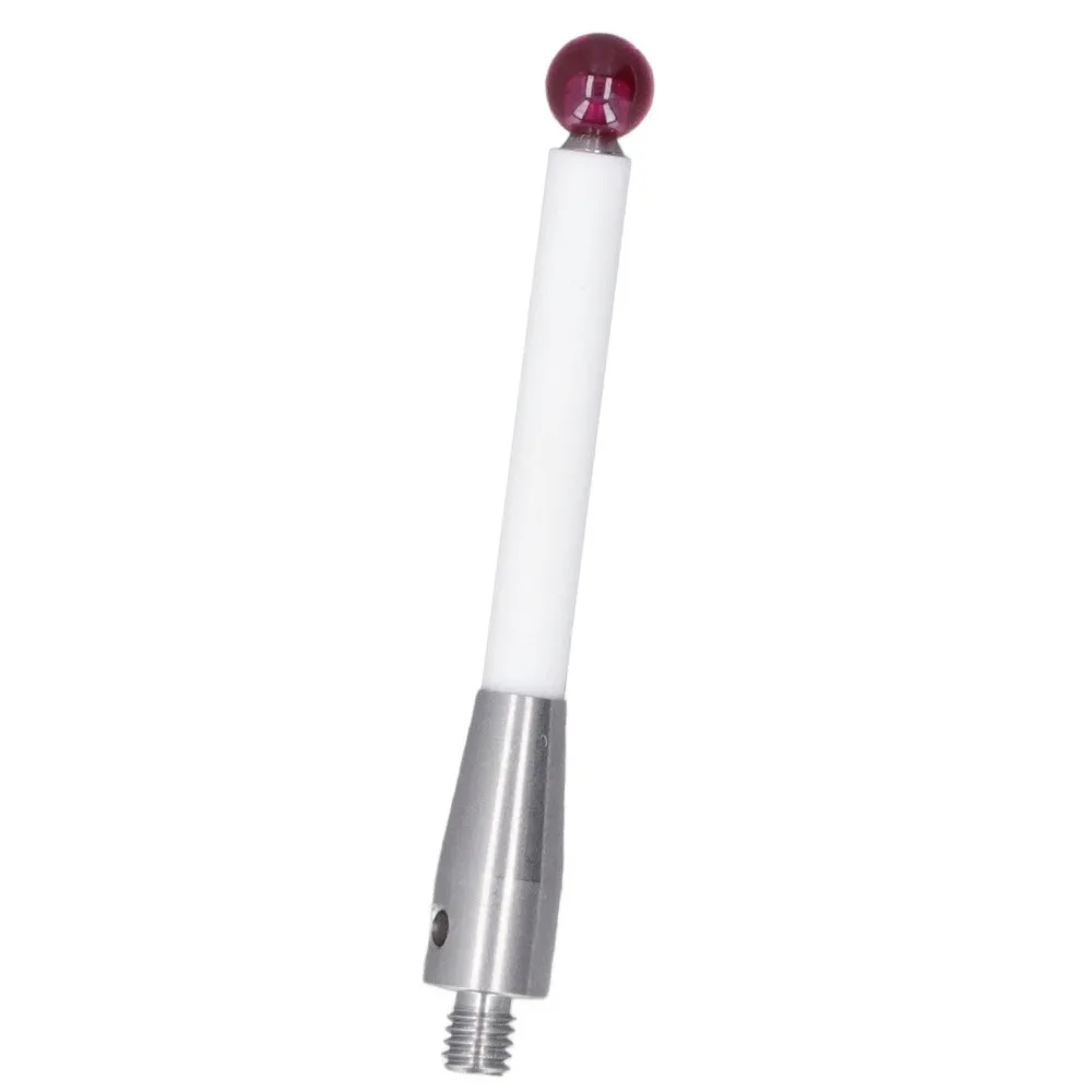 Stainless Steel CMM Probe Stylus 6mm Ball M4 Thread Ball Probe Stylus Ceramic Stem 50mm Length Ceramic Stem Probe