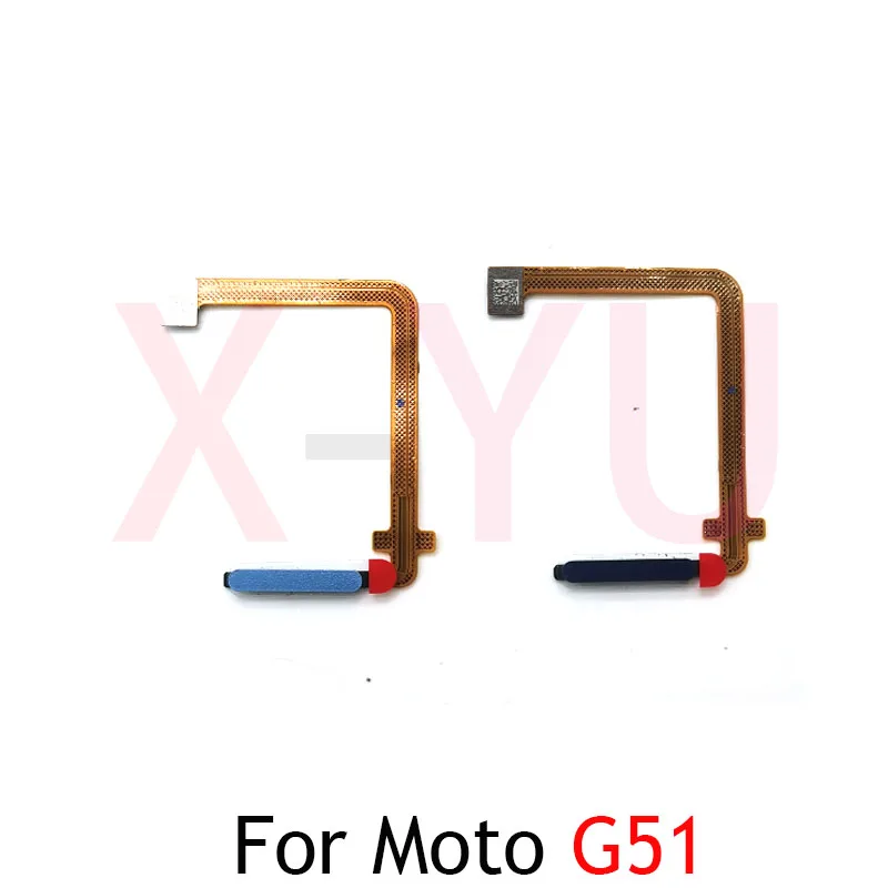 For Motorola Moto G31 G41 G51 G71 G60S 5G Home Button Fingerprint Sensor Return Power Flex Cable