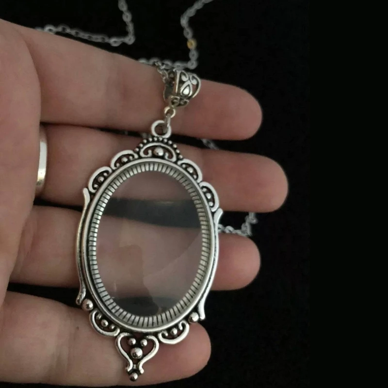 Pendant Necklace Magnifying Glass Pendant Necklaces Magnifying Glass Choker Alloy Material Pendant Choker for Women Girl