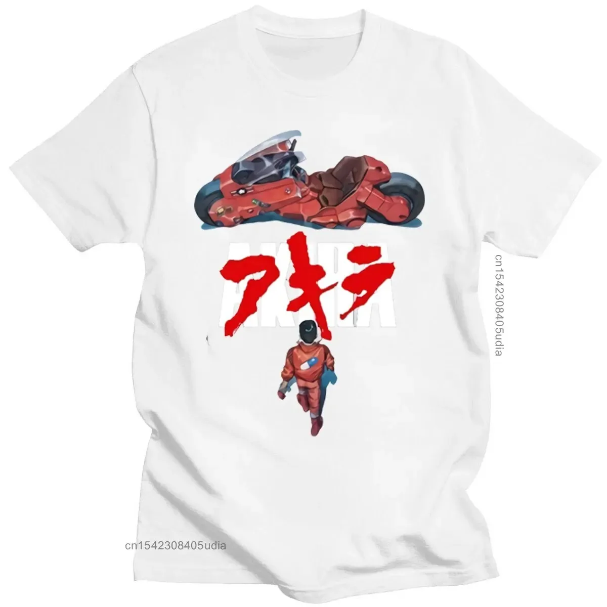 Japanese Akira Synthwave T-Shirt Short Sleeve Spring Summer Men Casual Tshirt Man Hipster Loose Fitness Style T Shirt