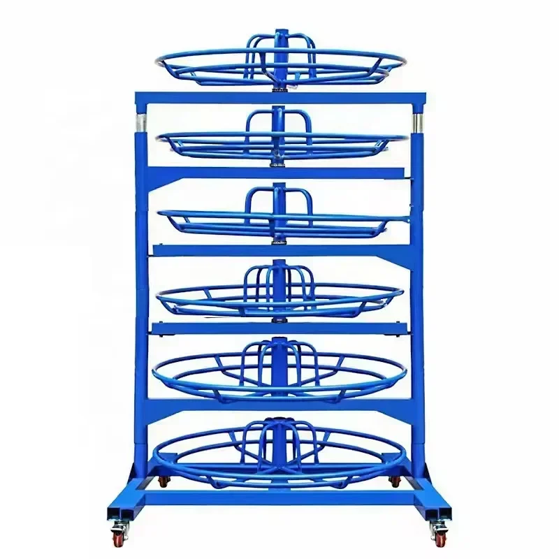 Hot SalesHose Rack Storage Rack For Hydraulic Hose Hose Reel Rack 6-layer