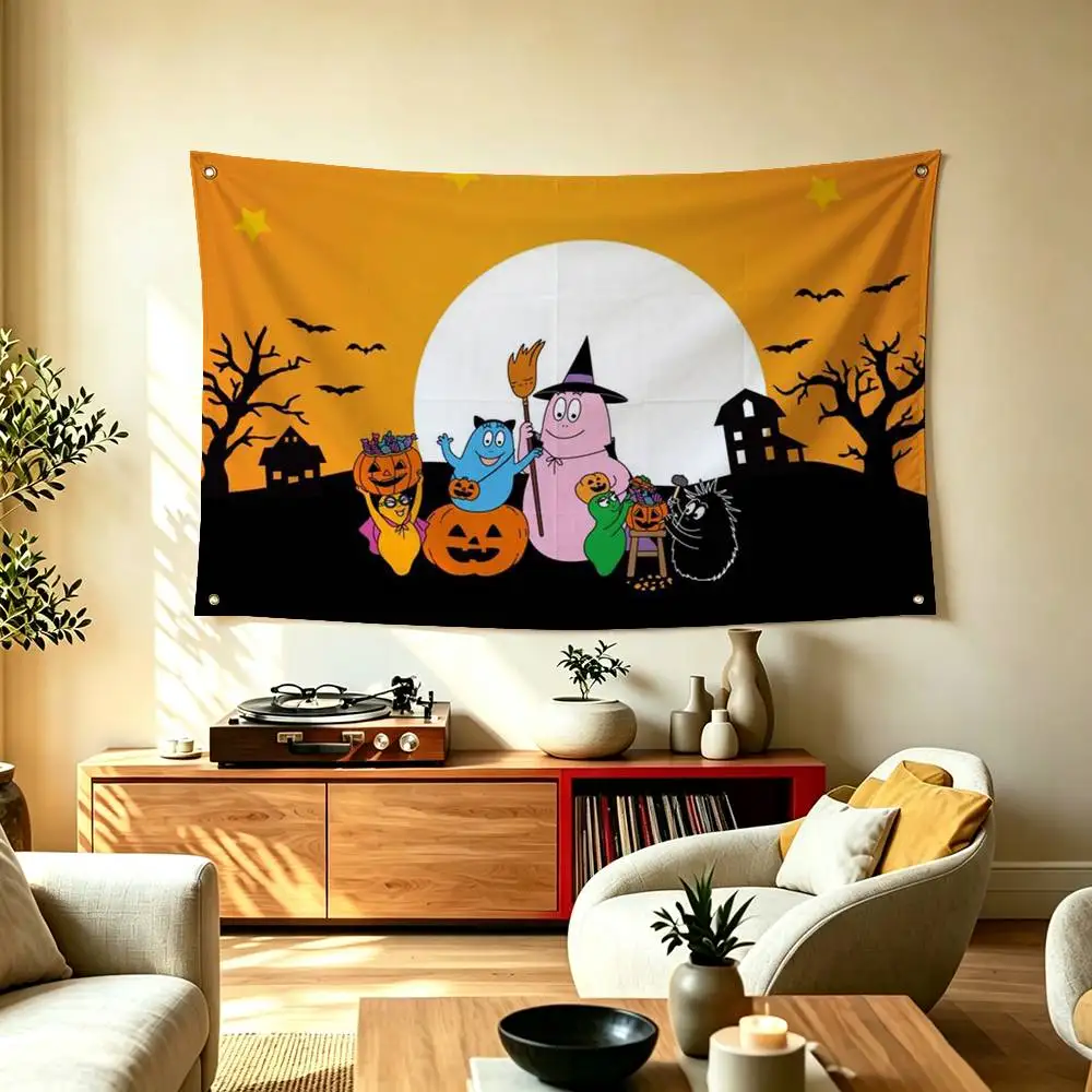 Classic Animations B-Barbapapa-A  Flags Wall Hanging Tapestry Outdoor Garage Room Decorative flag Background Blanket