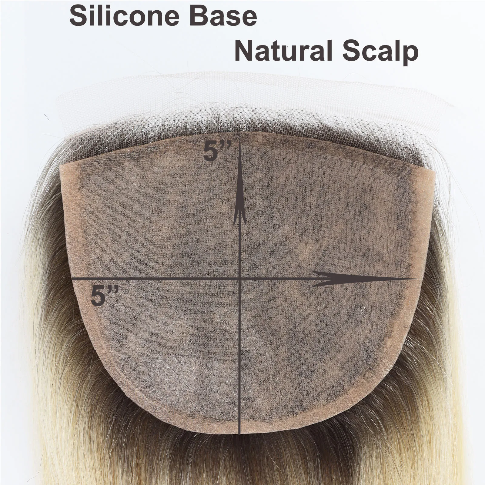 2/613 أومبير أشقر فاتح توبر مع الدانتيل الجبهة ريال ريمي الشعر البشري الشعر المستعار 5x5 بوصة الحرير قاعدة قطع الشعر شعري طبيعي