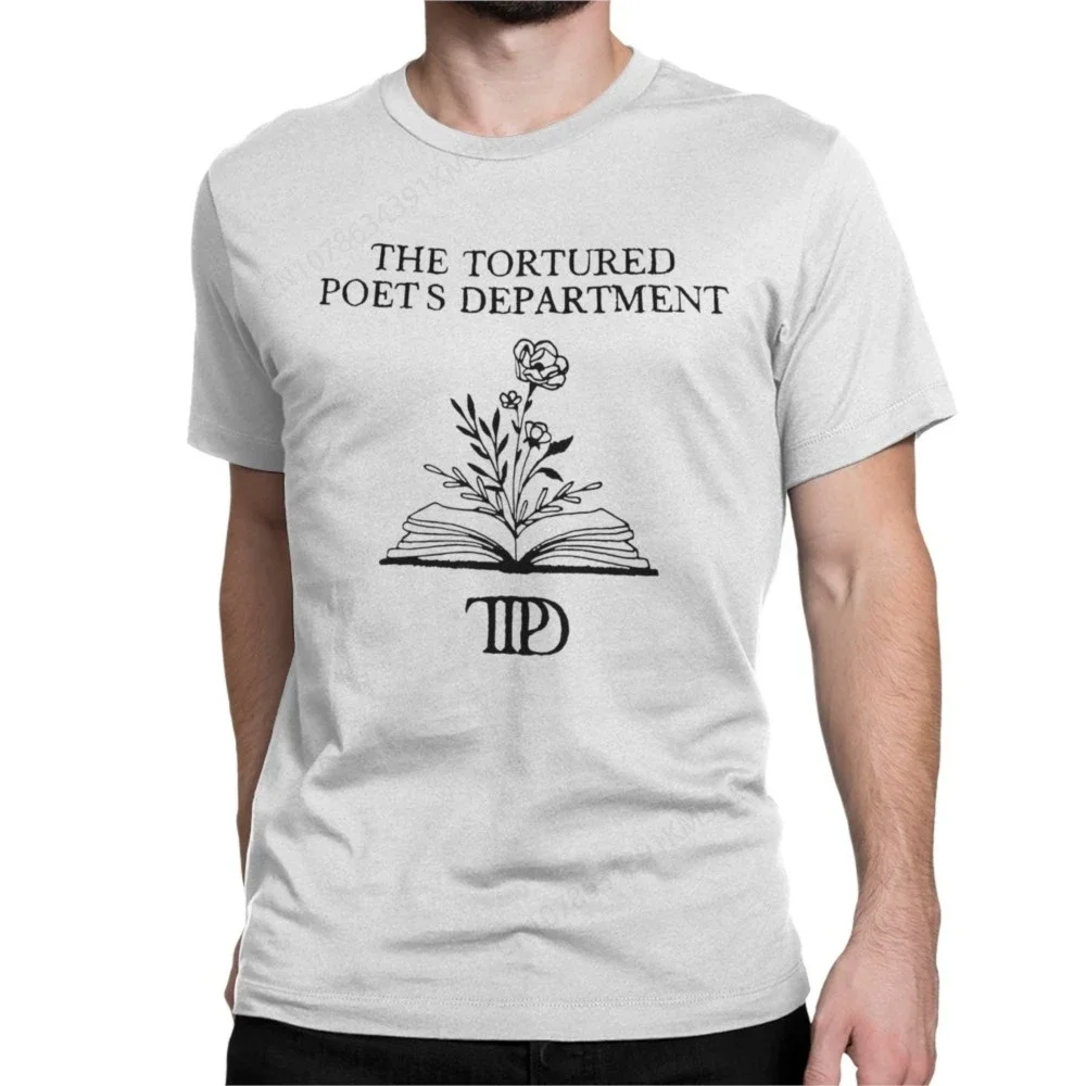 Men Women The Tortured Poets Department Text T Shirts Cotton Tops Funny Short Sleeve Crewneck Tee Shirt Gift Idea T-Shirts