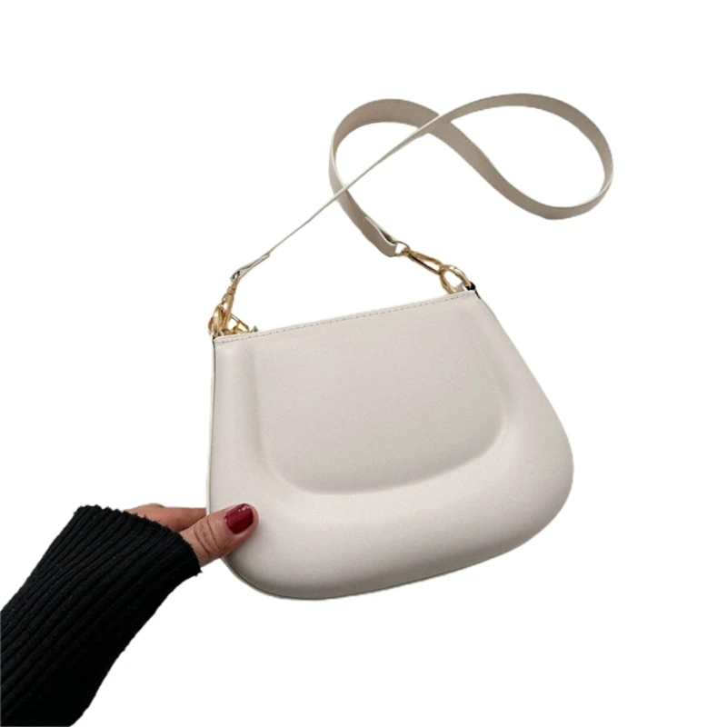 Trendy Women Purse Girls Saddle Shape Bag Commuting Shoulder Bag PU Bag Stylish Bag Perfect for Fashion Admirers Gift