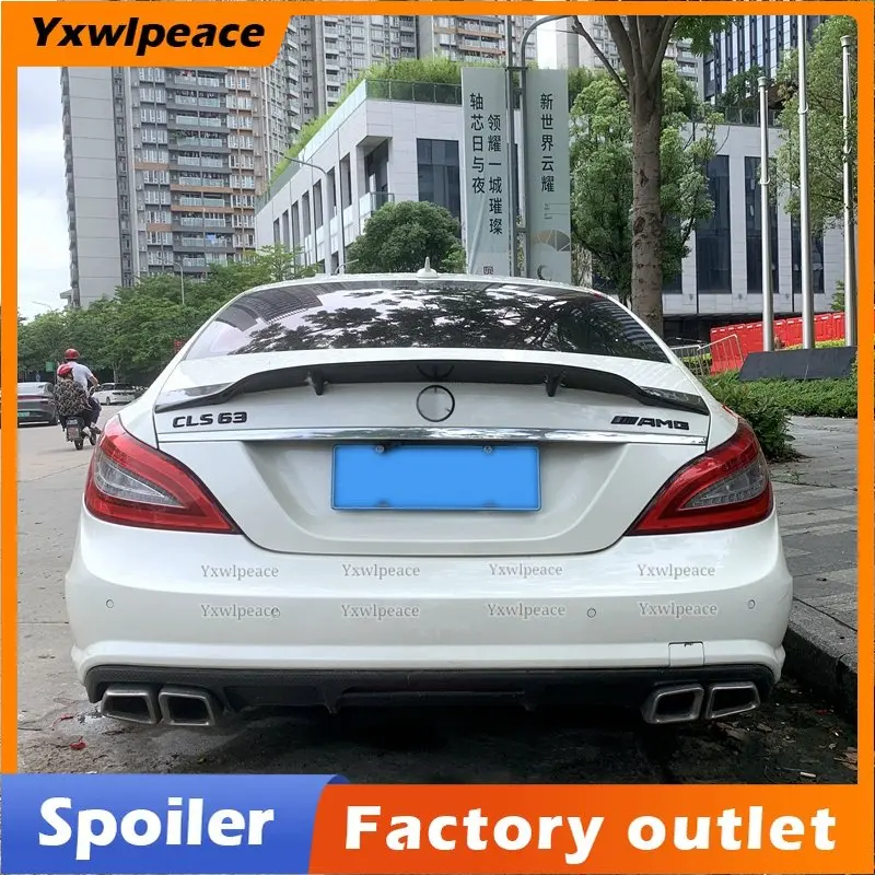 

Спойлер для Mercedes Benz CLS Class W218 CLS63 AMG, спойлер для заднего багажника из углеродного волокна, спойлер для крыла R Style 2011 2012 2013 2014 15 2016