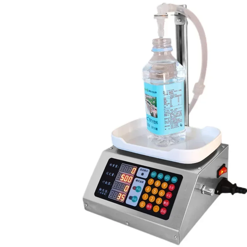 

Portable 220v 5-1000ml (5g-1000g) AC110V- 220V Automatic Weighing Quantitative Filling Machine Liquor Vinegar Disinfectant Liqui