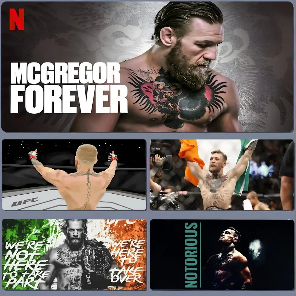 U-UFC c-conor mcgregor Mouse Pad Gaming Laptops Mousepad Gamer Keyboard Mat Desk Protector Anime Cartoon Mouse Pads