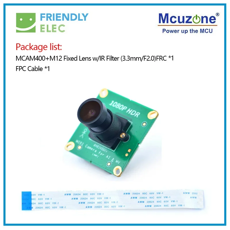 Telecamera MIPI HDR MCAM400 1080P, supporto NanoPC-T4 NanoPi-M4/NEO4 Filtro IR/o Filtro IR FriendlyELEC