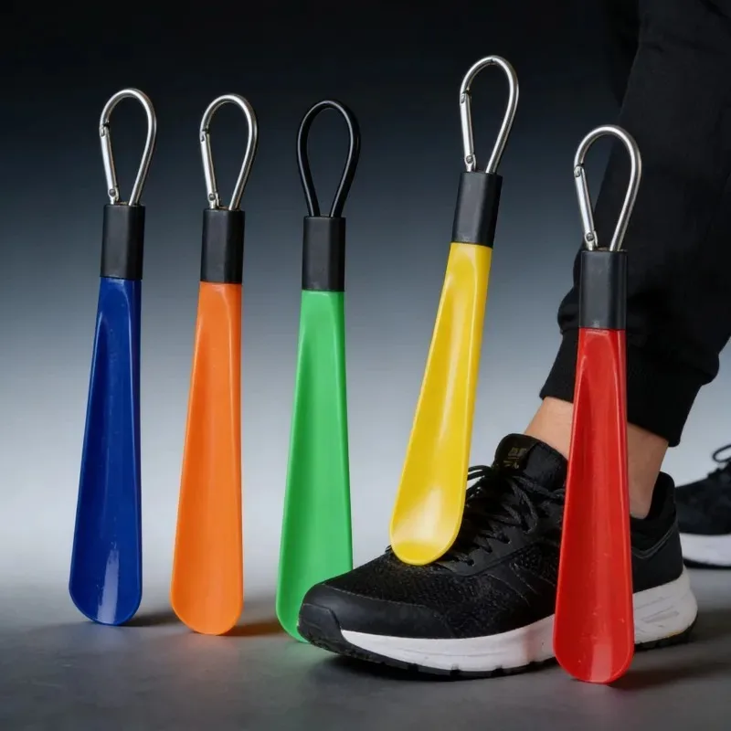 Portable Plastic Lazy Shoe Horn No Bend Shoe Lifter Easy Wear Daily Shoe Helper
