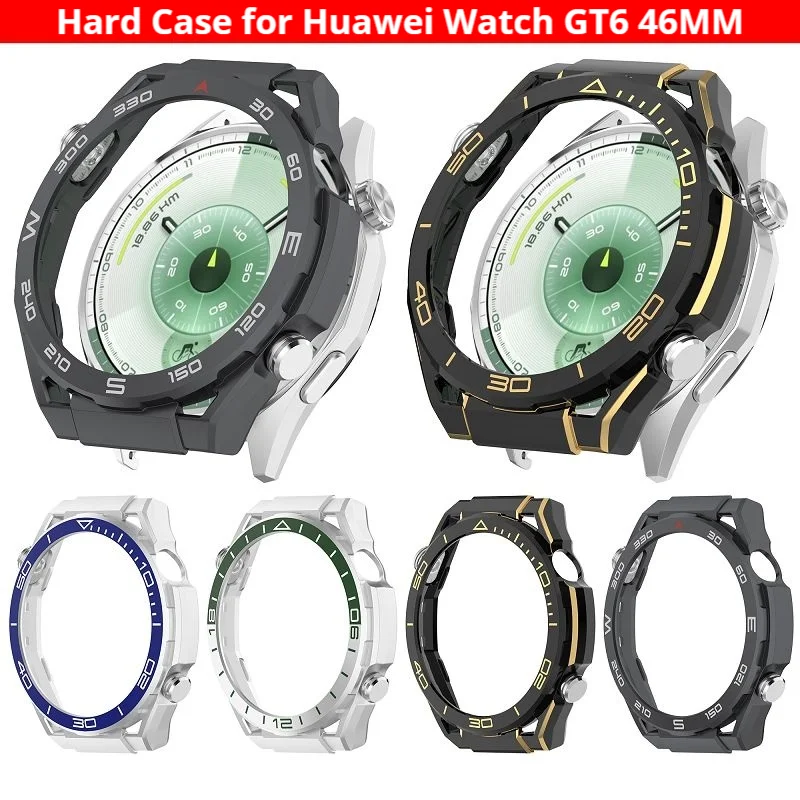 

Жесткий чехол для Huawei Watch GT6, 46 мм, противоударный защитный чехол-бампер для умных часов Huawei Watch GT 6, чехол-бампер