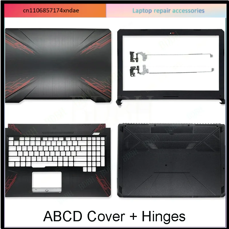 For  Laptop LCD Back Cover/Front Bezel/Palmrest/Bottom Case For ASUS FX504 FX504G FX504GD FX80 FX80G FX80GD ZX80G ZX80 Hinges