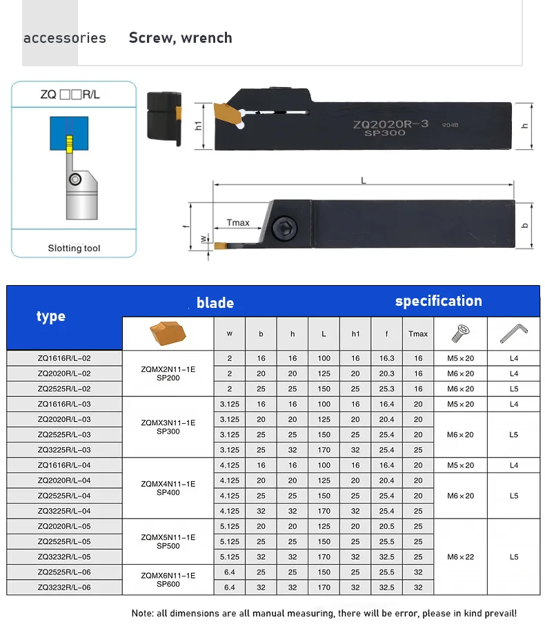 SP200 SP300 SP400 SP500 10PCS Grooving Insert Part Off Slotted Carbide Insert CNC Tool High Strength High Quality Turning Tool